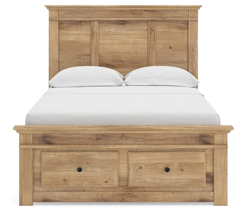 Makidern Full Panel Storage Bed, Dresser and Mirror - PCB1170B25