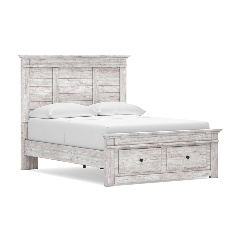 Makidern Full Panel Storage Bed, Dresser and Mirror - PCB1171B25