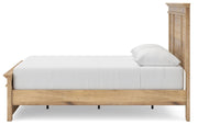 Makidern Queen Panel Bed with Storage, Dresser and Mirror - PCB1170B7