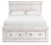 Makidern Queen Panel Storage Bed, Dresser and Mirror - PCB1171B5