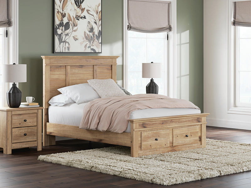 Makidern Tan Full Panel Storage Bed - PCB1170B23