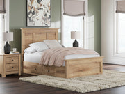 Makidern Tan Full Panel Storage Bed - PCB1170B27