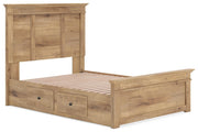 Makidern Tan Full Panel Storage Bed - PCB1170B27