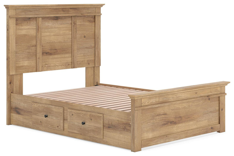 Makidern Tan Full Panel Storage Bed - PCB1170B27