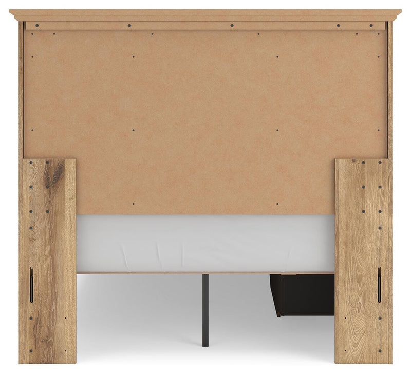 Makidern Tan Full Panel Storage Bed - PCB1170B27