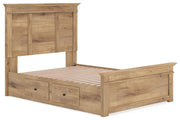 Makidern Tan Full Panel Storage Bed - PCB1170B31