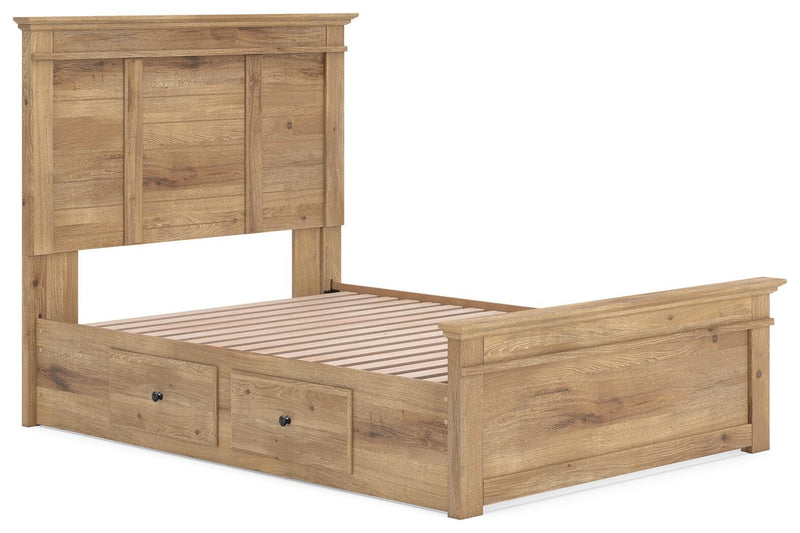 Makidern Tan Full Panel Storage Bed - PCB1170B31