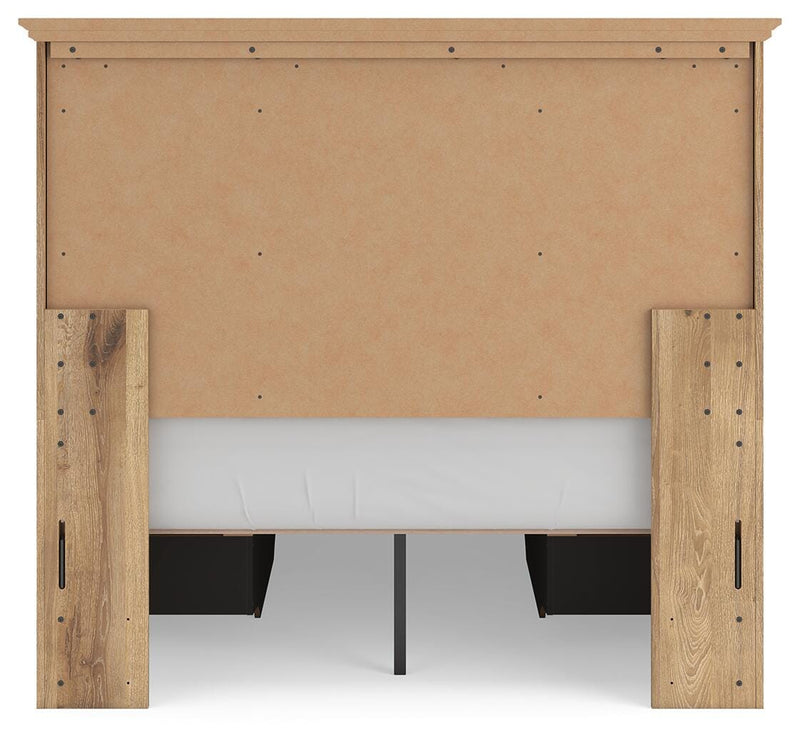 Makidern Tan Full Panel Storage Bed - PCB1170B31