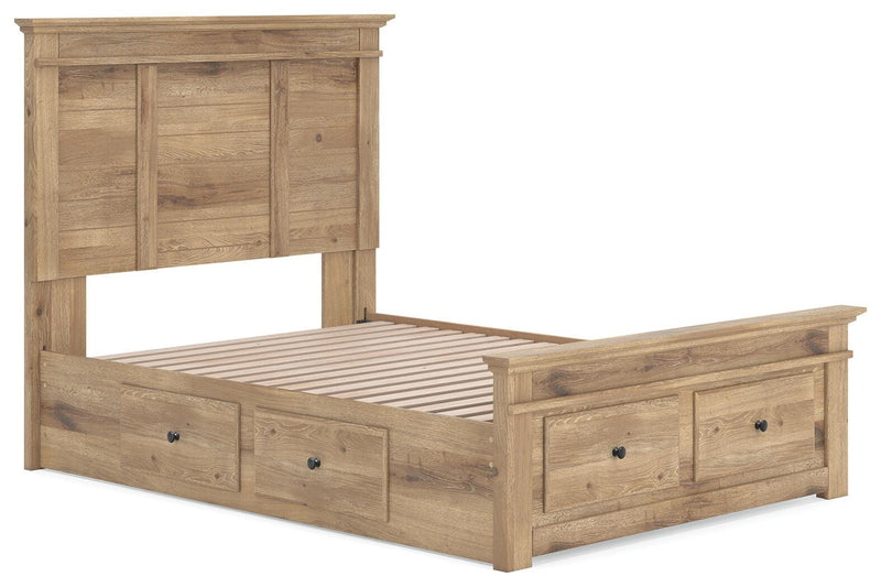 Makidern Tan Full Panel Storage Bed - PCB1170B35