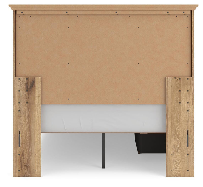 Makidern Tan Full Panel Storage Bed - PCB1170B35