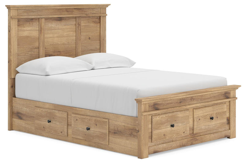 Makidern Tan Full Panel Storage Bed - PCB1170B39