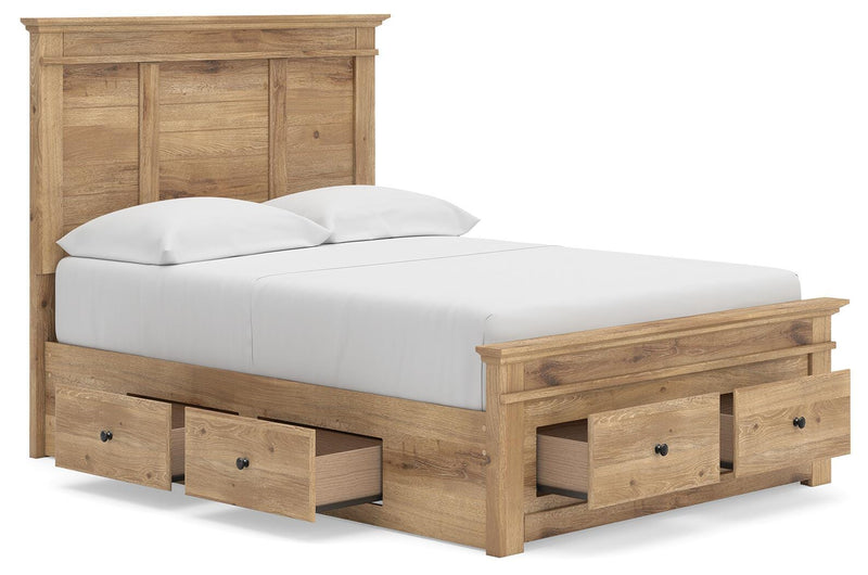 Makidern Tan Full Panel Storage Bed - PCB1170B39