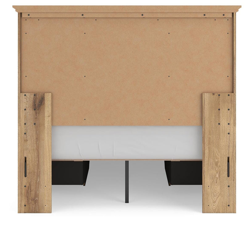 Makidern Tan Full Panel Storage Bed - PCB1170B39