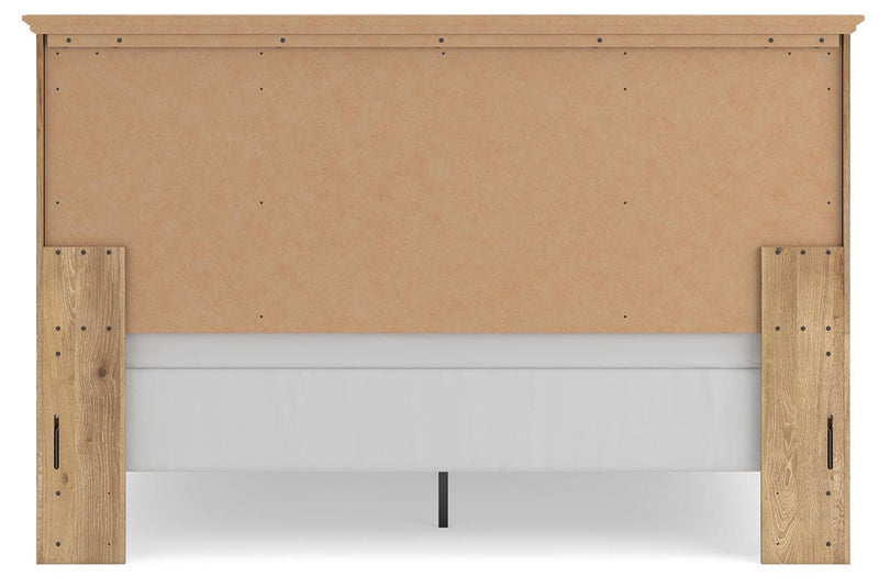 Makidern Tan King Panel Bed - PCB1170B12