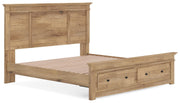 Makidern Tan King Panel Storage Bed - PCB1170B13