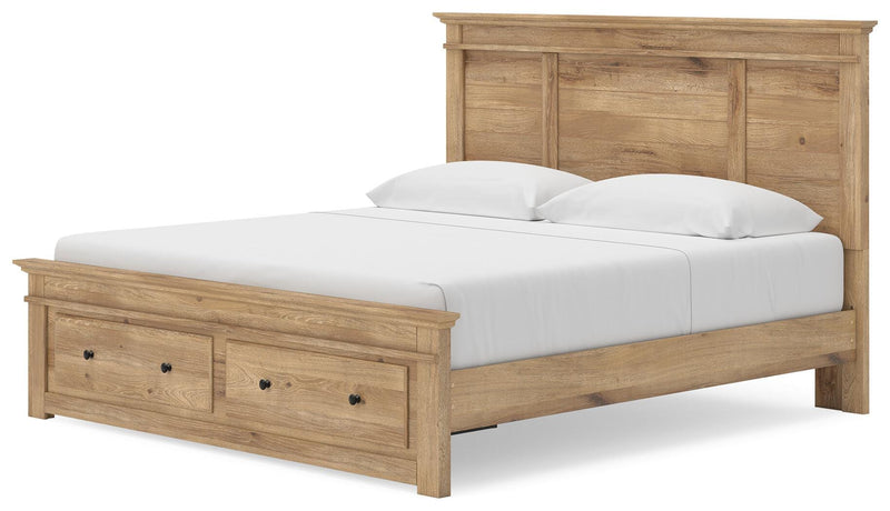 Makidern Tan King Panel Storage Bed - PCB1170B13