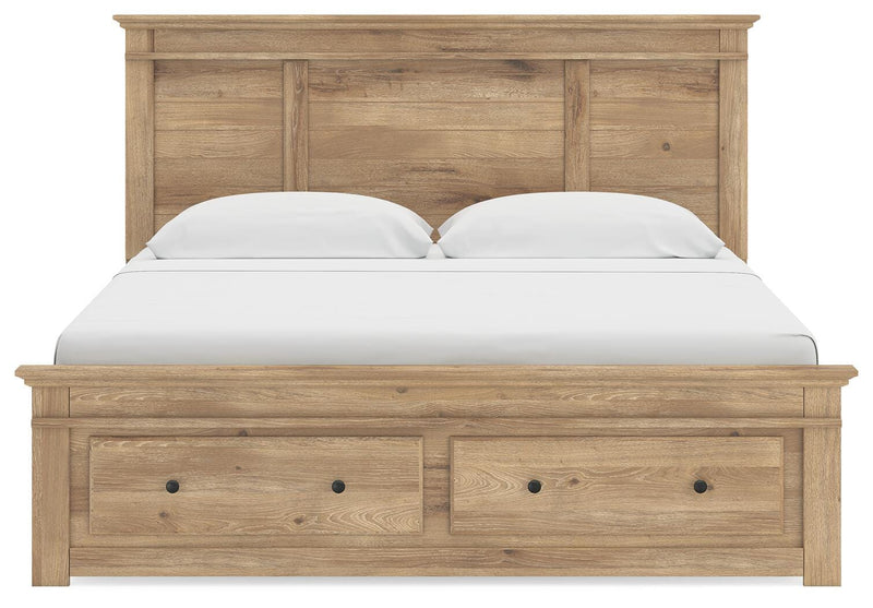 Makidern Tan King Panel Storage Bed - PCB1170B13