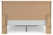 Makidern Tan King Panel Storage Bed - PCB1170B13