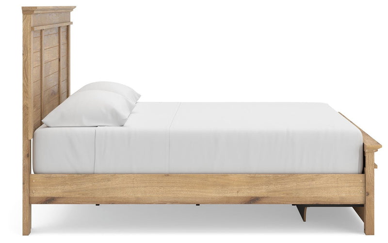 Makidern Tan King Panel Storage Bed - PCB1170B13