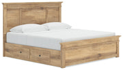 Makidern Tan King Panel Storage Bed - PCB1170B14