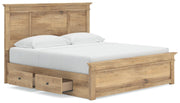 Makidern Tan King Panel Storage Bed - PCB1170B14
