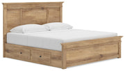 Makidern Tan King Panel Storage Bed - PCB1170B15