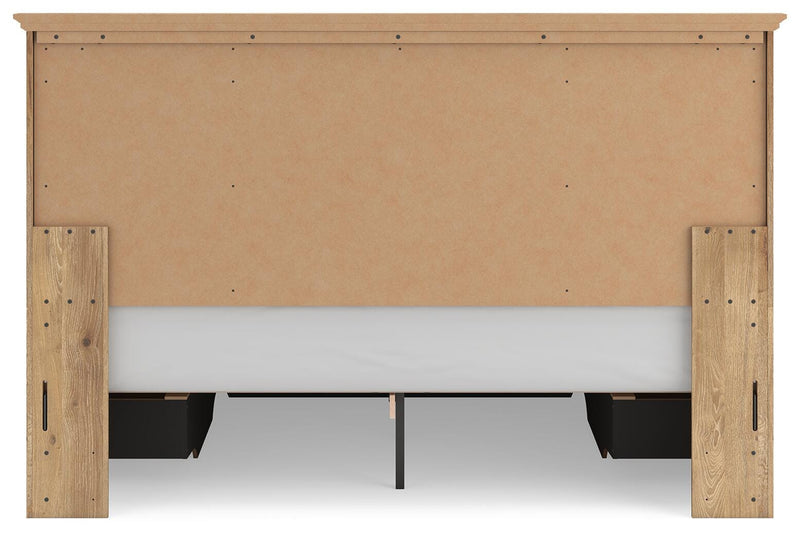 Makidern Tan King Panel Storage Bed - PCB1170B15