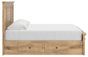 Makidern Tan King Panel Storage Bed - PCB1170B15