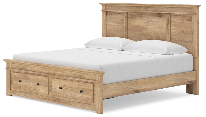 Makidern Tan King Panel Storage Bed - PCB1170B16
