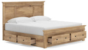 Makidern Tan King Panel Storage Bed - PCB1170B16