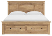 Makidern Tan King Panel Storage Bed - PCB1170B16
