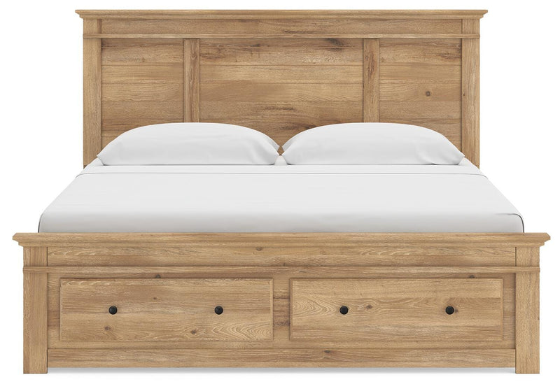Makidern Tan King Panel Storage Bed - PCB1170B16