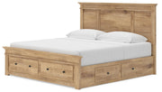 Makidern Tan King Panel Storage Bed - PCB1170B17