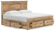 Makidern Tan King Panel Storage Bed - PCB1170B17