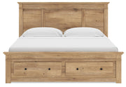 Makidern Tan King Panel Storage Bed - PCB1170B17