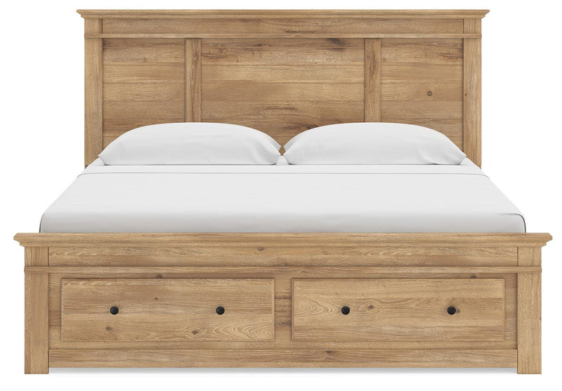 Makidern Tan King Panel Storage Bed - PCB1170B17