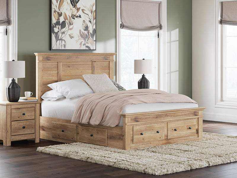 Makidern Tan Queen Panel Storage Bed - PCB1170B10