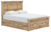 Makidern Tan Queen Panel Storage Bed - PCB1170B10