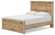 Makidern Tan Queen Panel Storage Bed - PCB1170B10