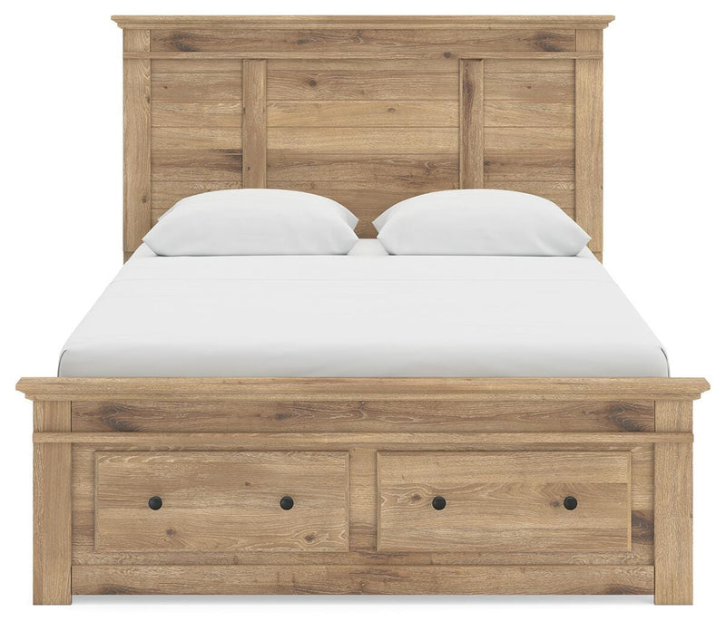 Makidern Tan Queen Panel Storage Bed - PCB1170B10