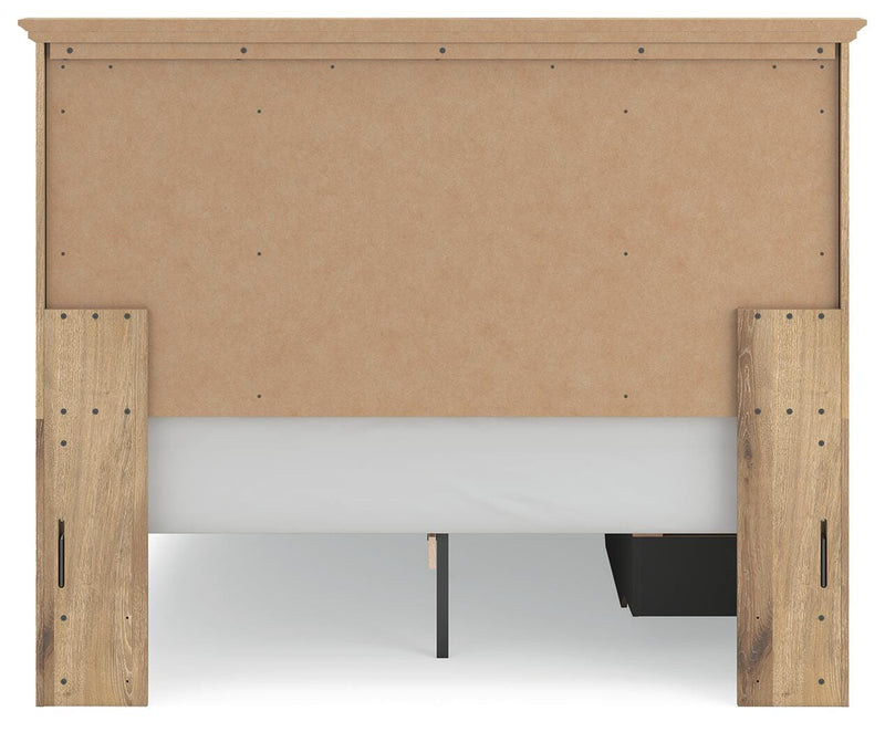 Makidern Tan Queen Panel Storage Bed - PCB1170B10