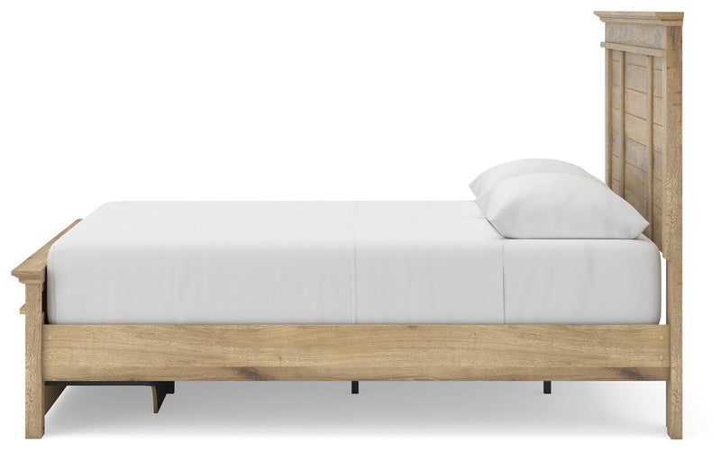 Makidern Tan Queen Panel Storage Bed - PCB1170B10