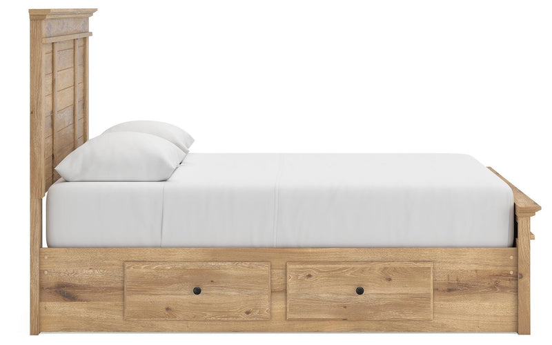 Makidern Tan Queen Panel Storage Bed - PCB1170B10