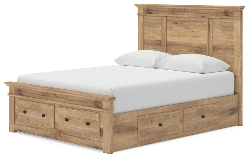 Makidern Tan Queen Panel Storage Bed - PCB1170B11