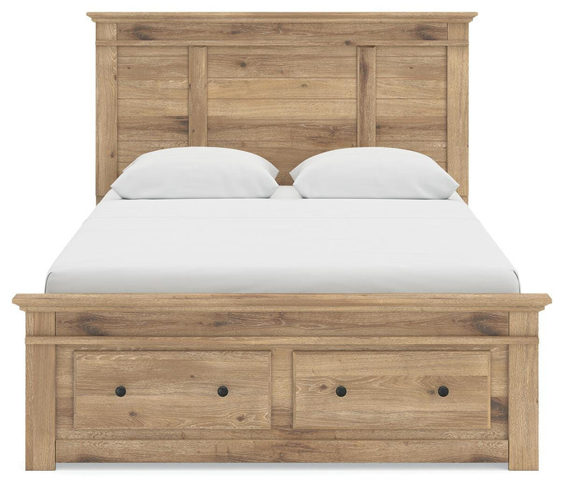 Makidern Tan Queen Panel Storage Bed - PCB1170B11