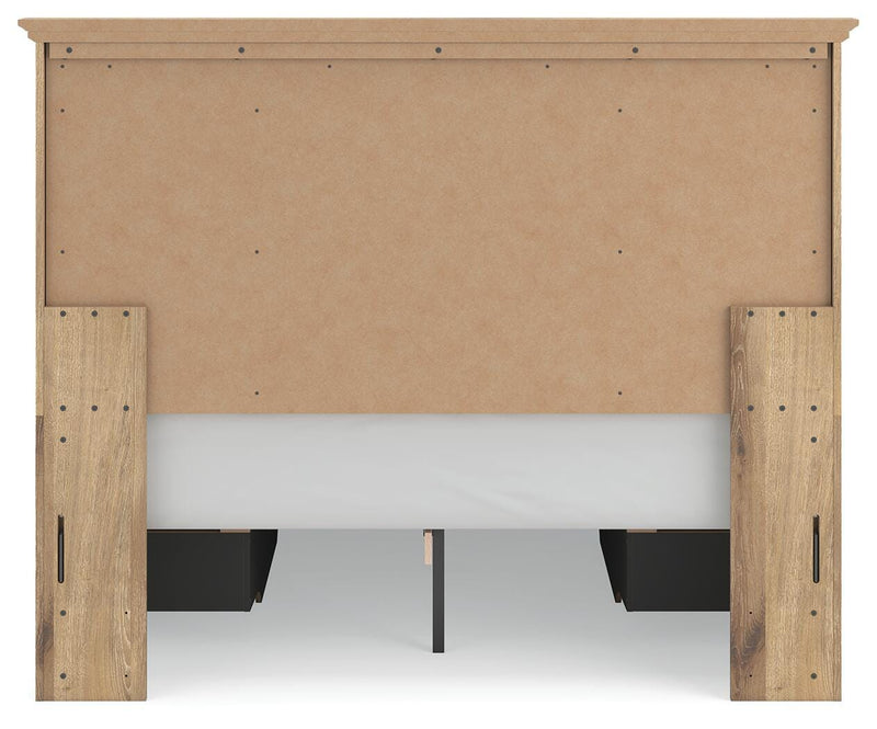Makidern Tan Queen Panel Storage Bed - PCB1170B11