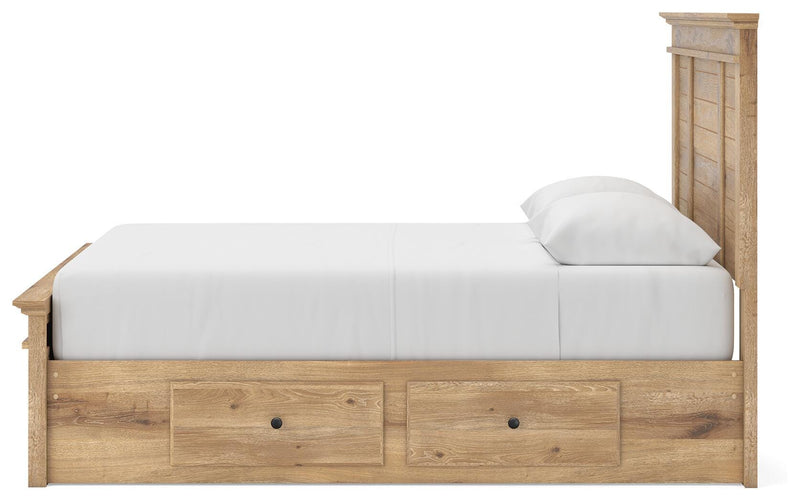 Makidern Tan Queen Panel Storage Bed - PCB1170B11