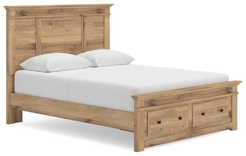 Makidern Tan Queen Panel Storage Bed - PCB1170B4