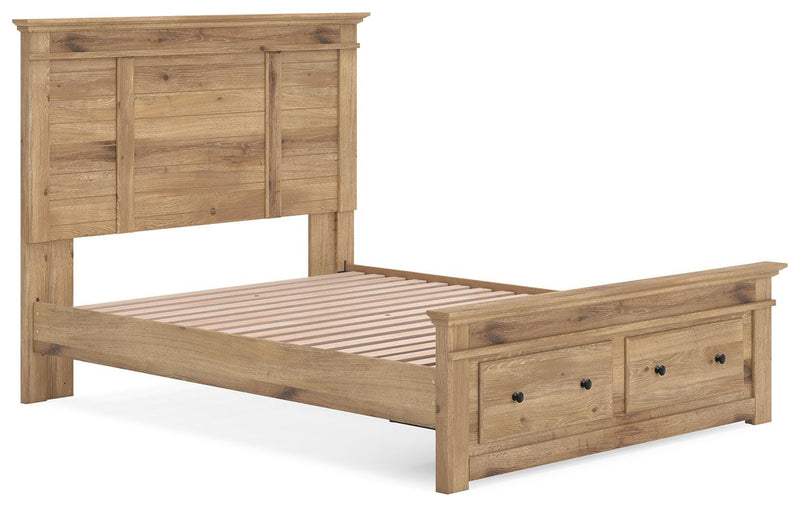 Makidern Tan Queen Panel Storage Bed - PCB1170B4
