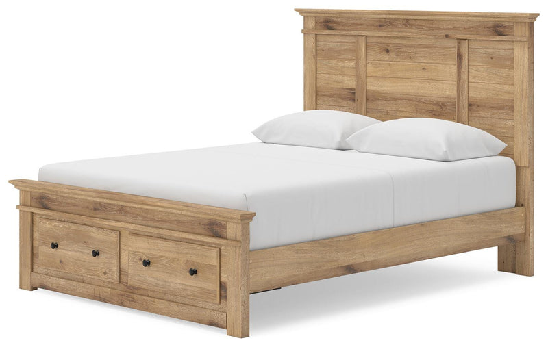 Makidern Tan Queen Panel Storage Bed - PCB1170B4